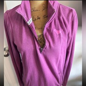 Pink Half Zip Sweatshirt